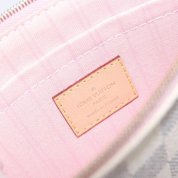 LOUIS VUITTON Damier Azur Neverfull MM Pouch LV Auth 141647 - Picture 14 of 16